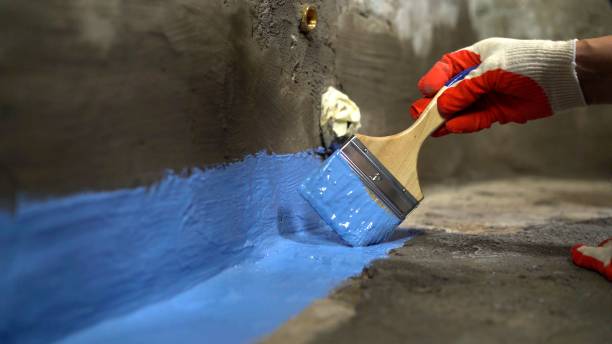 Commercial Exterior Waterproofing project at a Mount Prospect, IL business property by SJ Waterproofing Pros